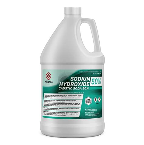 Alliance Chemical Sodium Hydroxide 50 Caustic Soda One Gallon Ebay
