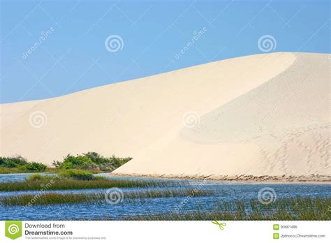 Sand Dunes Of The Lencois Maranhenses Brazil Stock Photo Image Of