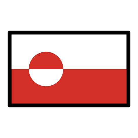 Grönland flagga clipart Gratis nedladdning Creazilla