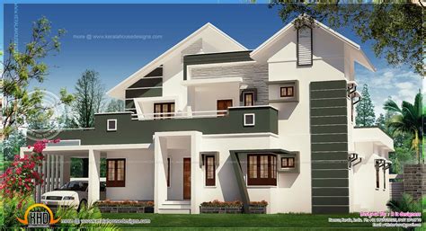 At this seaside retreat dating to 1882, room 20 has a private porch overlooki. Luxury modern villa elevation | Indian House Plans