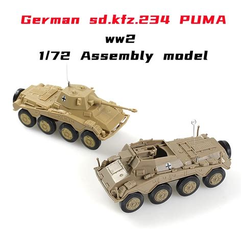 172 Sdkfz234 Puma Model Ww2 German Cougar Wheeled Armored Vehicle