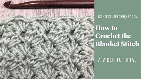 Blanket Stitch How To Crochet Youtube Blanket Stitch Crochet