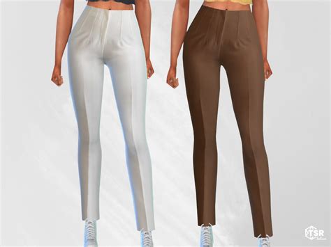 The Sims Resource Cotton Mesh Fit Pants Sims 4 Clothing Silk Party