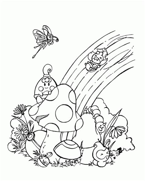 One of the pages has boats sailing on a small pond lined with trees with the sun. Rainbow Free Printable Coloring Pages - Coloring Home