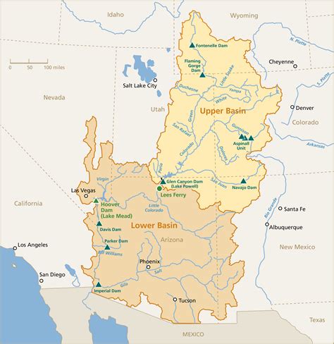 Map Of Colorado River In Arizona Map Of Spain Andalucia