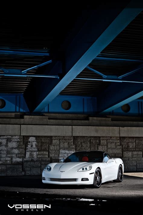 Lowered White C6 On Matte And Gloss Black Wheels Wow Corvetteforum