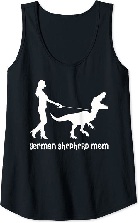 Womens German Shepherd Mom Raptor Edition Tank Top Uk Fashion