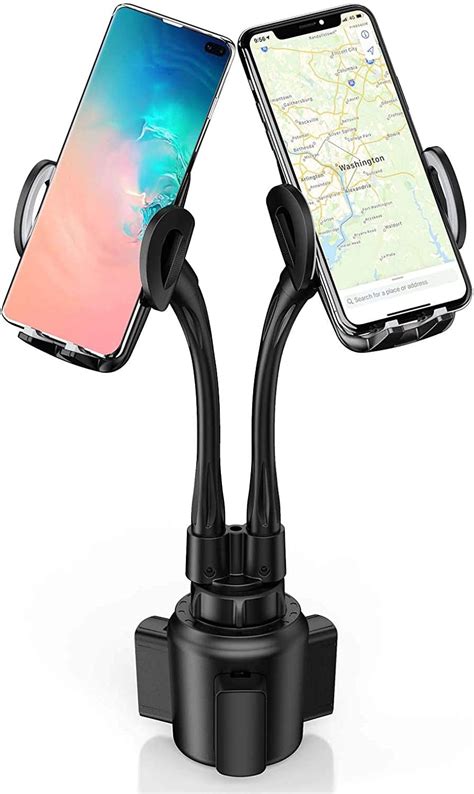 Dual Car Cup Holders Phone Mounts Sopownic Cup Phone Holder For Car