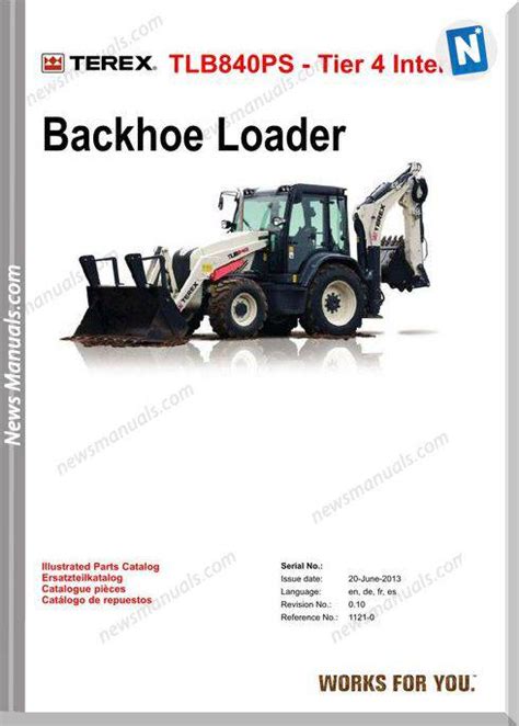 Terex Tlb 840 Ps Backhoe Loader Tier 4 Parts Manual