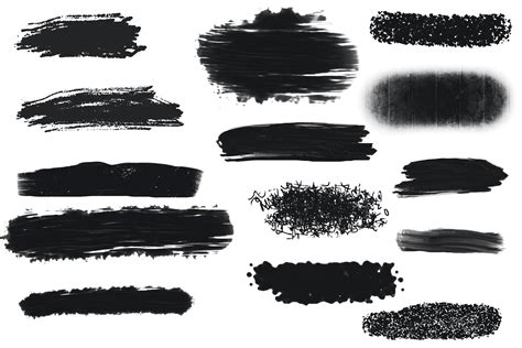 Grunge Brush Strokes Vector Graphic By Linyeng Studio · Creative Fabrica