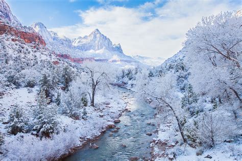 Winter Paradise Zion National Park Utah Lance B Carter Photography