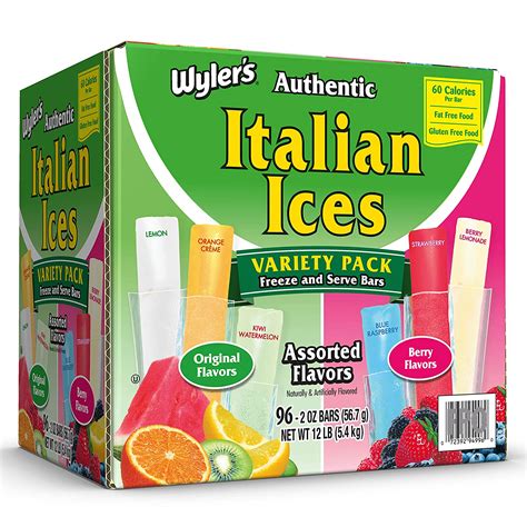 Buy Wyler S Authentic Italian Ice Fat Free Freezer Bars Original