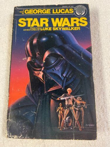 Vintage Star Wars First Edition Pb Novel By George Lucas Story Book