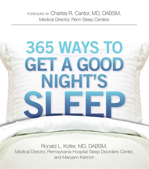 365 Ways To Get A Good Nights Sleep Book By Ronald L