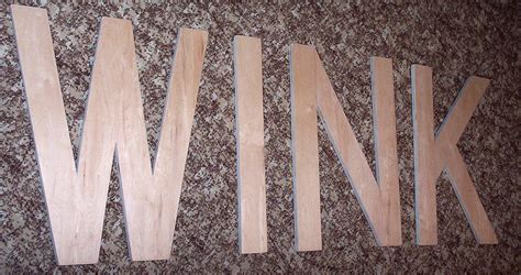 Wooden Letters 24 Inch Tall Large Word Letters Wink In A Etsy