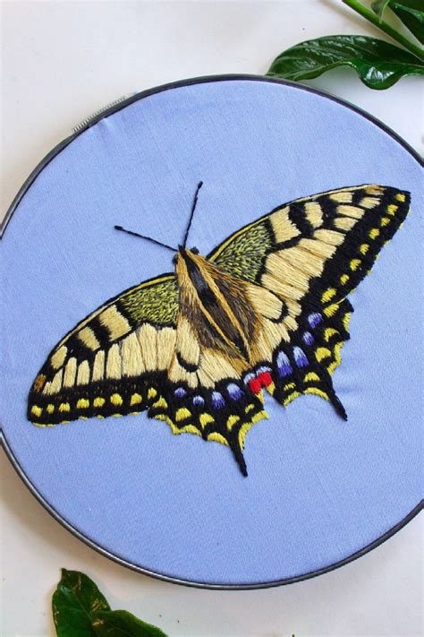 6 Beautiful Butterfly Embroidery Patterns Crewel Ghoul