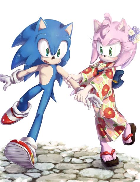 Together Time Sonic And Amy Sonic Cute Icons