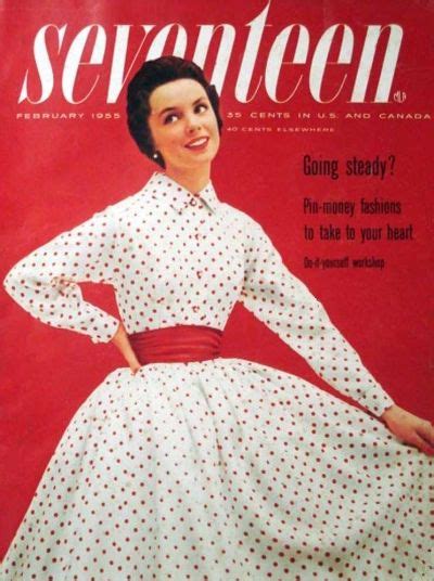 Seventeen Magazine February 1955 Rita Egan Photo Francesco Scavullo