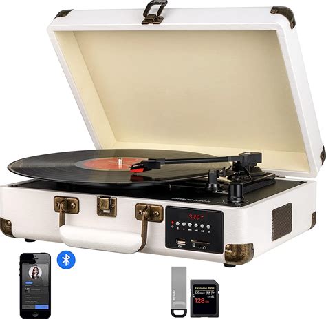 Digitnow Record Player Turntable Suitcase With Multi
