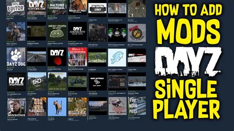 How To Add Mods To Your Dayz Single Player Server Youtube