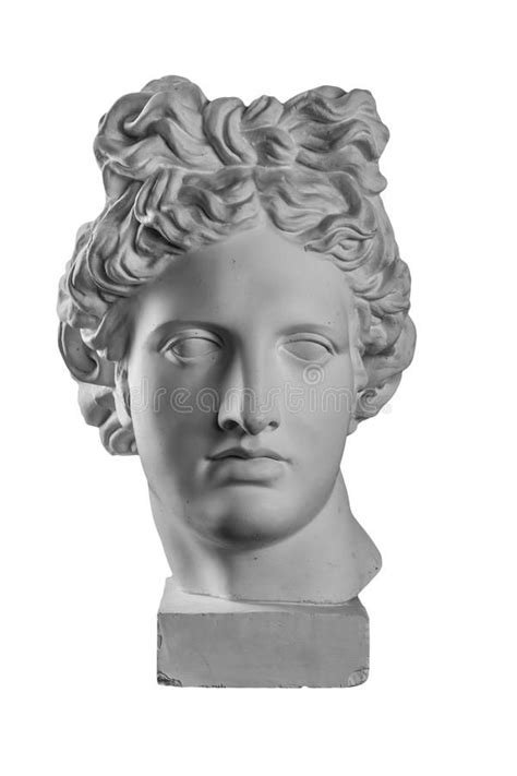 Gypsum Statue Of Apollo S Head Isolated Aff Statue Gypsum