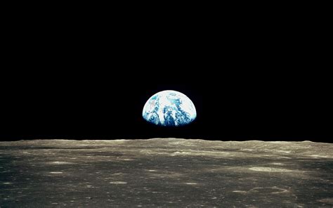 Earthrise From Moon Wallpaper Wallpapersafari