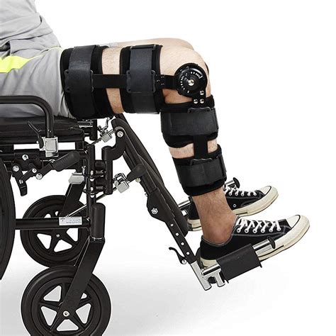 Buy Asdfgh Adjustable Hinged Knee Support Rom Hinged Knee Braces Leg