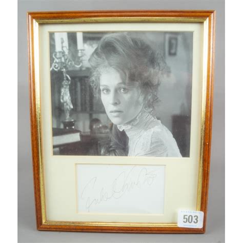 Julie Christie Autograph Framed With Photo