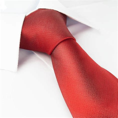 Luxury Plain Red Woven Silk Tie The Tie Store