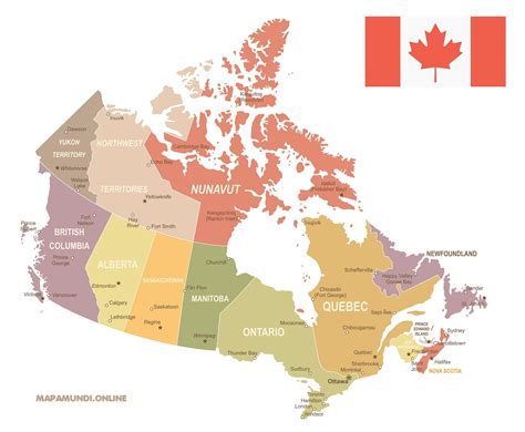 Mapa Con Division Politica De Canada Images And Photos Finder