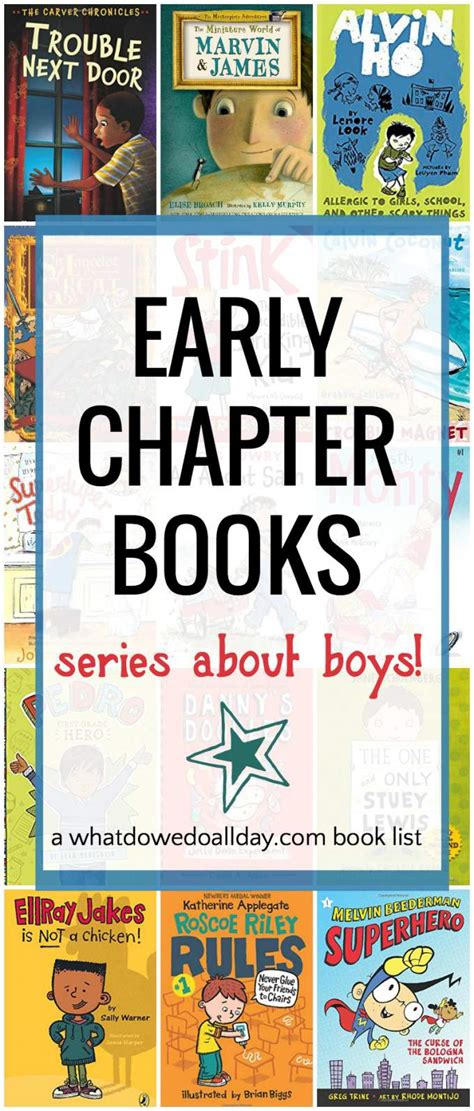 30 First Chapter Books For Kids Series About Boys