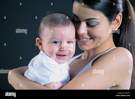Mother And Baby Boy Stock Photo Alamy