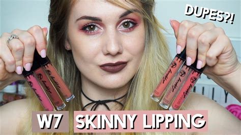 W7 Skinny Lipping Collection Review £6 Kylie Dupes