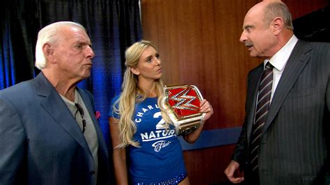 Dr Phil Has Some Advice For Charlotte Raw April 11 2016 Wwe