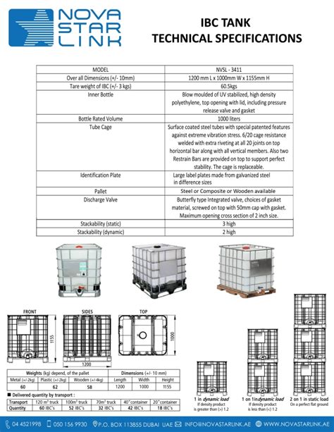 Ibc Tote Sizes And Dimensions Industrial Bulk Storage 51 Off