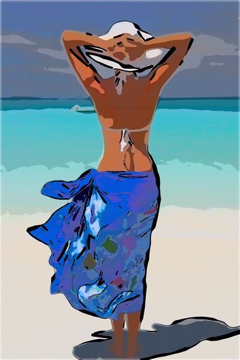Beach Poster Pintura De Verano Arte De Playa Arte Abstracto Colorido