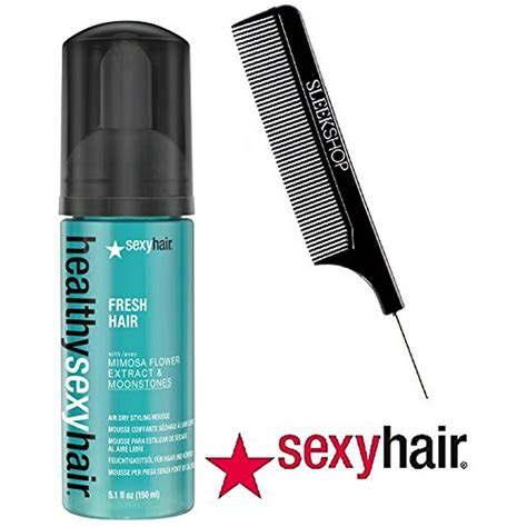 Healthy Sexy Hair Fresh Hair Air Dry Styling Mousse Mimosa And Moonstones W Comb 51 Oz 150