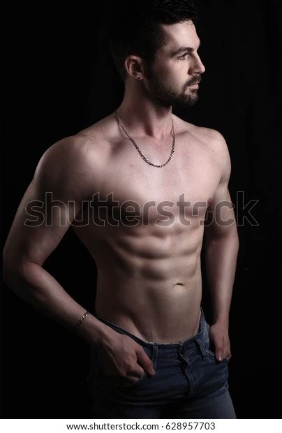Sexy Male Posing Shirtless Stock Photo 628957703 Shutterstock