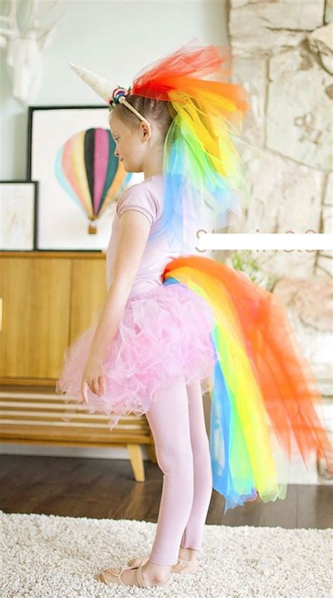 Get It Girl Diy Unicorn Costume Unicorn Halloween Costume Rainbow Costumes