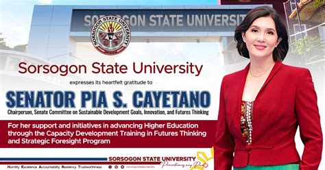 Maraming Salamat Po Senator Pia Cayetano 💗 Sorsogon State University