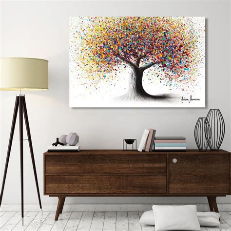 Rainbow Soul Tree Inspirational Art Nature Canvas Prints Etsy