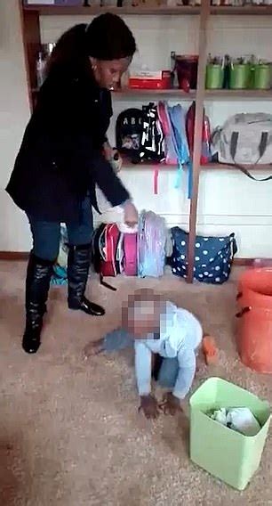Nursery Worker Thrashes Girl As She Cleans Up Her Own Vomit In Horrific
