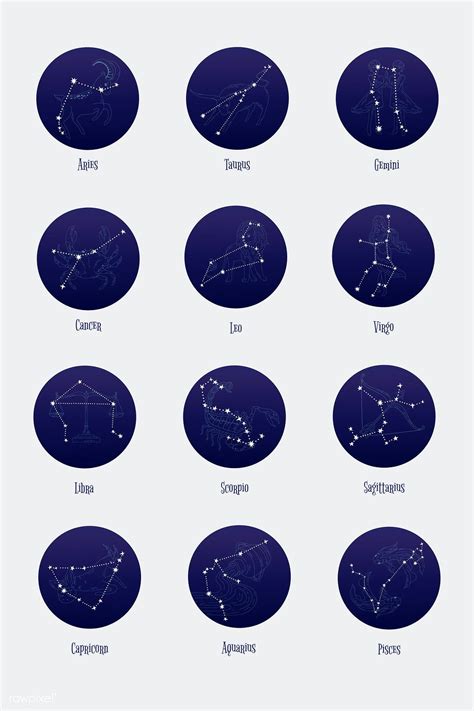 Astrological Star Signs Vector Set Premium Image By Rawpixel Com