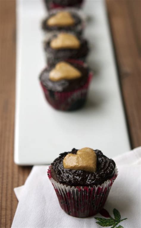 Double Chocolate Cupcakes With Peanut Butter Center Cupcake Recipes