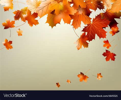 Colorful Autumn Leaves Falling Eps 10 Royalty Free Vector