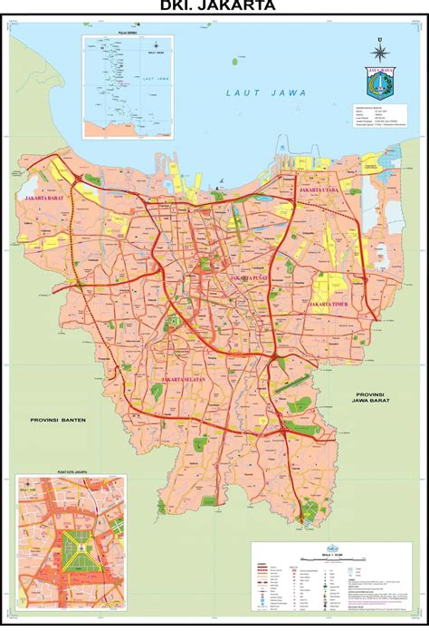 Map Of Jakarta Jakarta City Map Java Indonesia