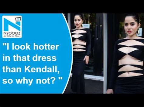 I Look Hotter Urfi Javed Denies Copying Kendall Jenner S Black Cut