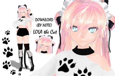 Mmd Model Lola The Cat Download Note Only By Reignphoenix On