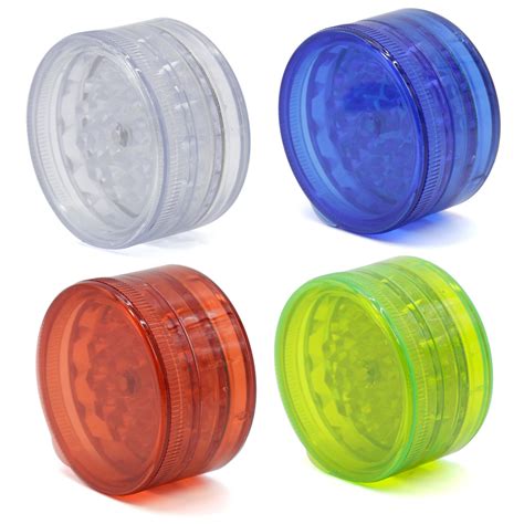 New Cheap Plastic Weed Tobacco Herb Grinder 60mm Diameter For Smoking