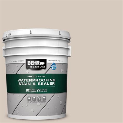 Behr Premium 5 Gal N230 2 Old Map Solid Color Waterproofing Exterior